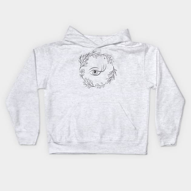 Modern eye Kids Hoodie by Diusse